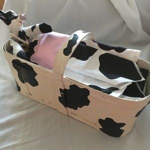 Vintage Cow basket